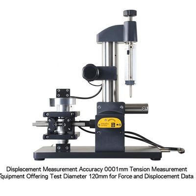 Precision Tension Test Machine met een verplaatsingsnauwkeurigheid van 0,001 mm, een testdiameter van 120 mm en een krachtnauwkeurigheid van ±1%.