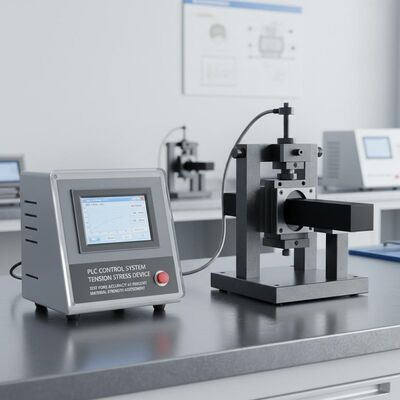 PLC-besturingssysteem Spanningstestmachine met een nauwkeurigheid van de testkracht ± 1% en een nauwkeurigheid van de testsnelheid ± 0,5% voor de beoordeling van de materiaalsterkte